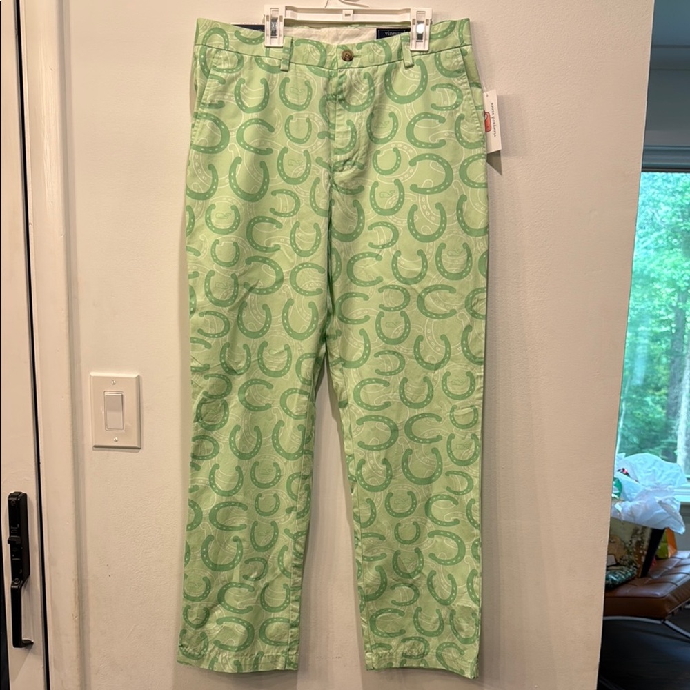Vineyard Vines Green Patterned Chinos